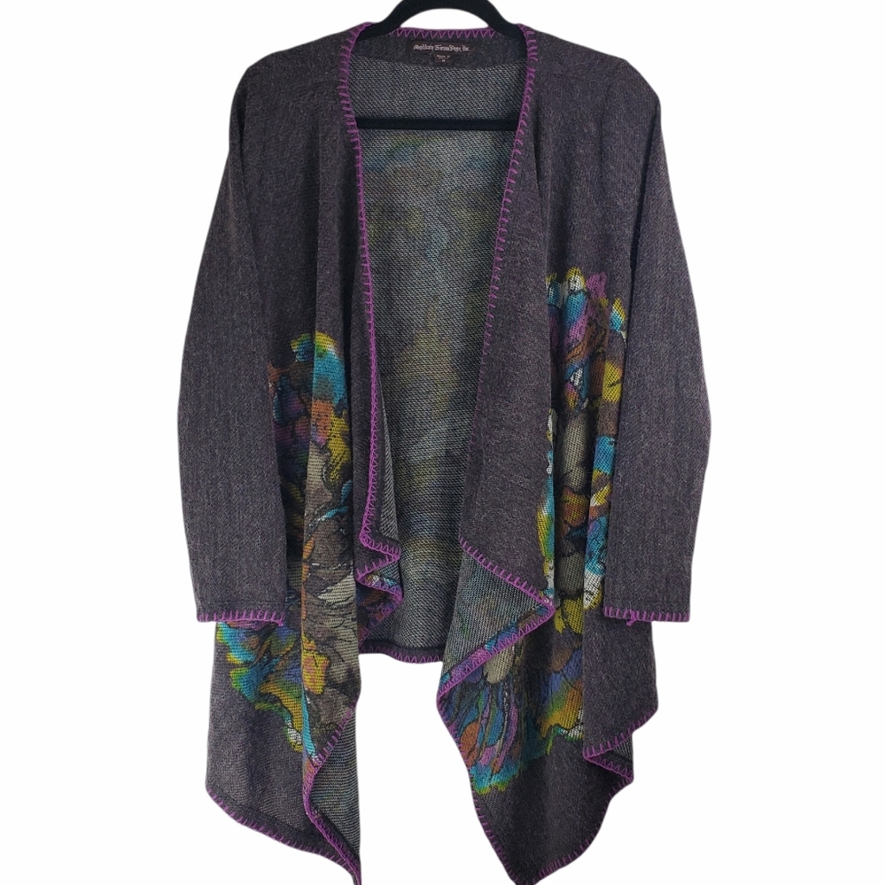 Mushka by Sienna Rose Waterfall Open Sweater Size Medium